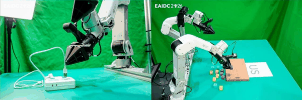 插电源线（左），拼写单词（右）