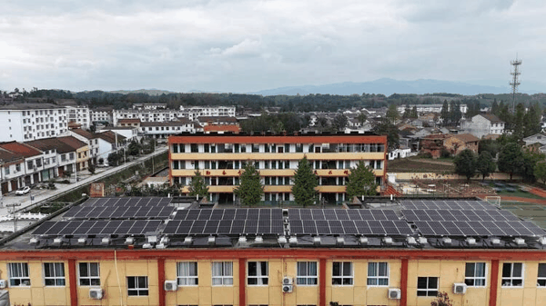 图：“TCL希望工程光伏低碳校园”陕西项目点