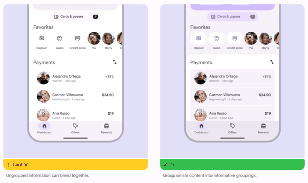 ▲ Material 3 Expressive 效果图｜Google Design