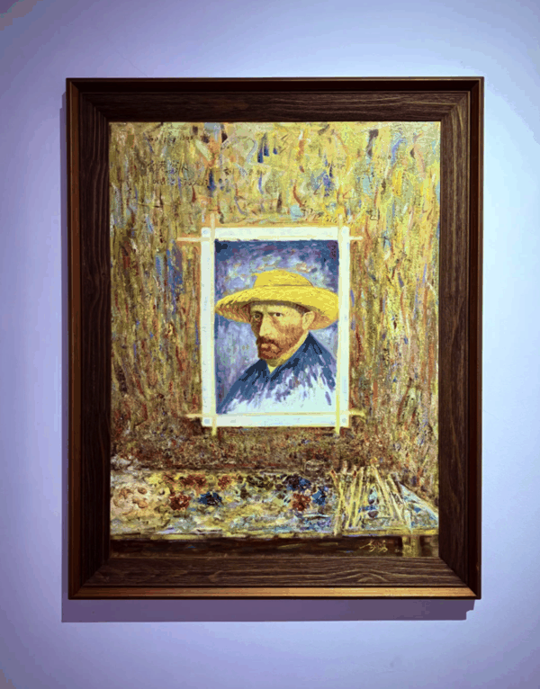 ▲大芬油画村的仿制画