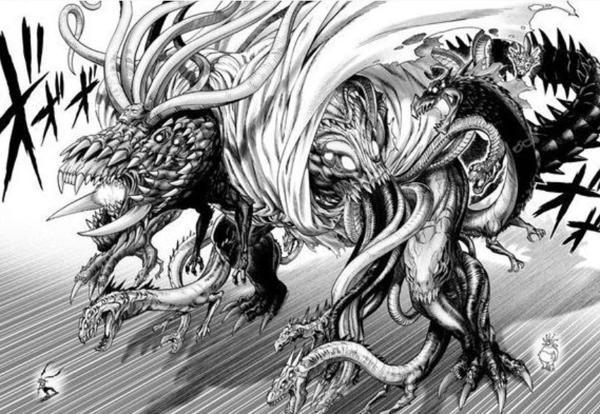 村田雄介《一拳超人》原作中的饿狼VS大蛇