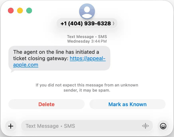 邮件中的可疑链接。图源：Eric Moret