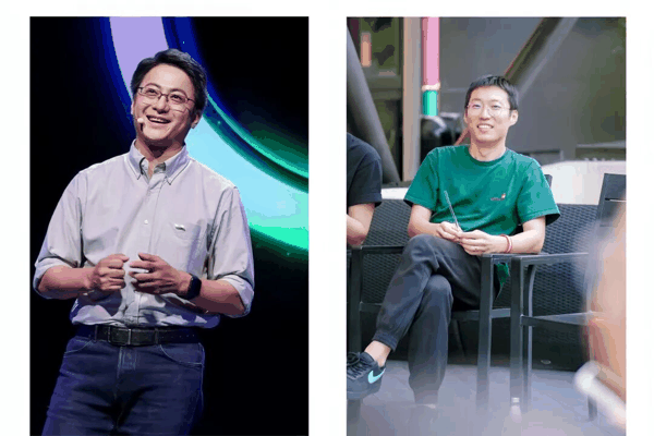  （图为斜跃智能的两位创始人陈伟和张骁）