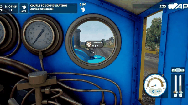 操作相比真正的蒸汽机车还是大幅简化了