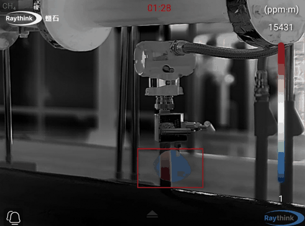 睿创燧石热像仪气体检测效果