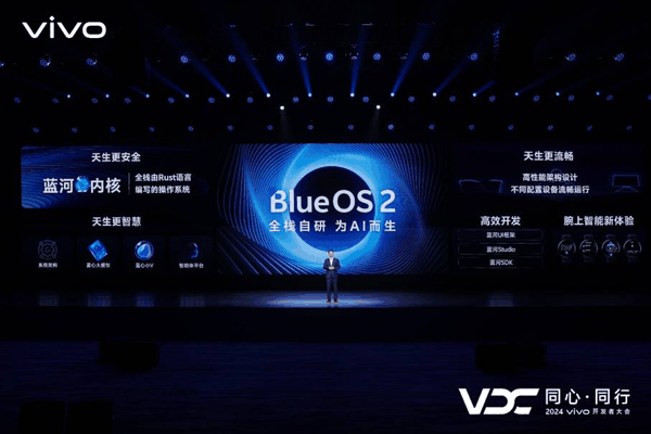 vivo副总裁、OS产品副总裁、vivo AI全球研究院院长周围现场演讲