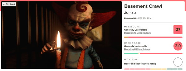 真正的“恐怖”游戏