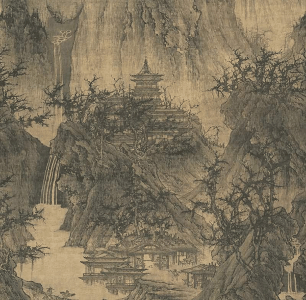 北宋 李成《晴峦萧寺图》（局部）