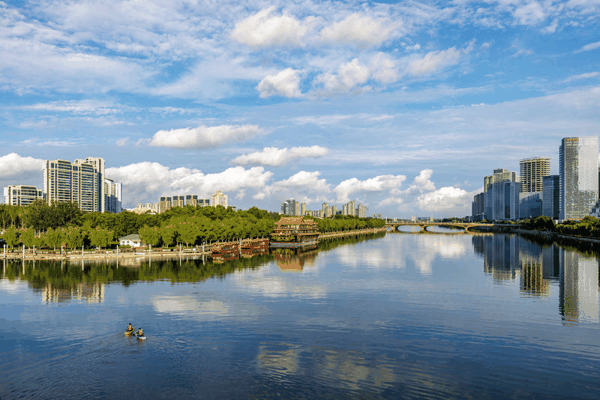 通州大运河畔美景。新京报记者 王子诚 摄