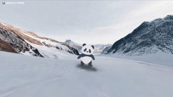 ▲全景图和导演模式下的角色漫游