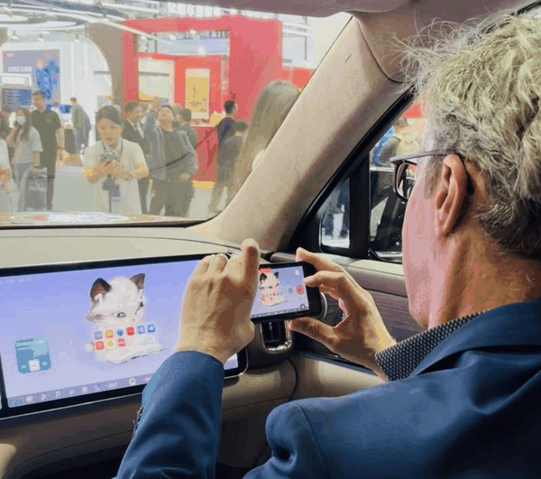 外国人对中国车的智能功能颇有兴趣。新京报贝壳财经记者 林子 摄