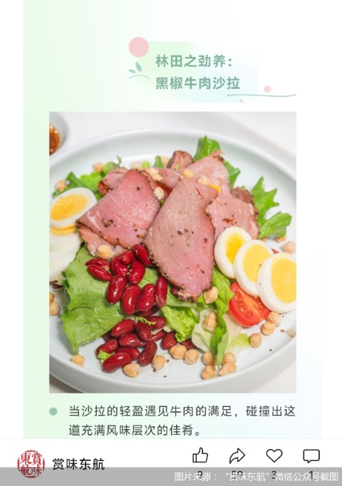 图片来源：赏味东航微信公众号截图