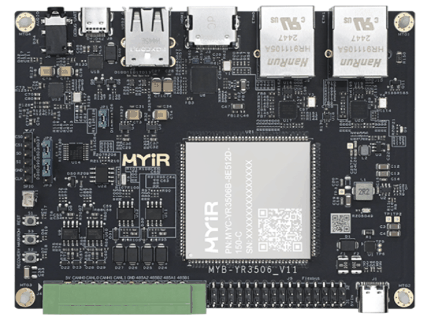 图：米尔基于RK3506核心板开发板