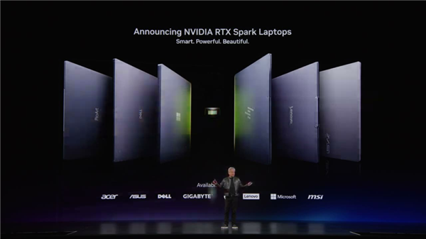 目前，PC 产业的半壁江山都加入了 RTX 阵容｜图片来源：英伟达 GTC 直播