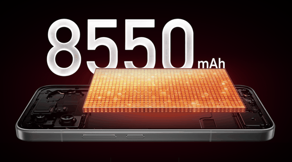 REDMI K90 Max电池容量为8550mAh