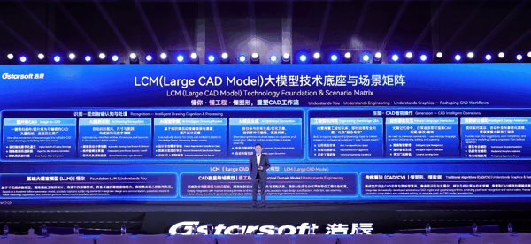 图：浩辰软件副总经理邓力群发布浩辰AI产品