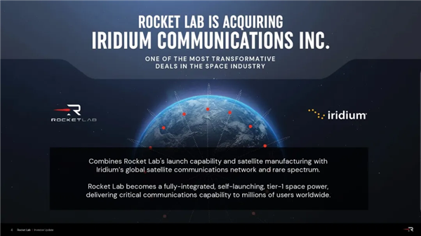Rocket Lab 收购 Iridium 显然并不是小事｜图片来源：Stock Titan