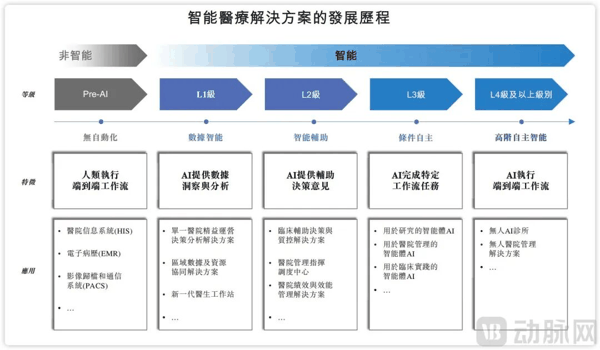 森亿将智慧医疗发展定义为L1~L4阶段，图源招股书