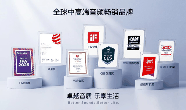 EarFun部分荣誉展示