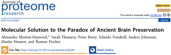 图丨相关论文（来源：Journal of Proteome Research）