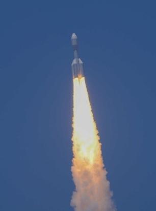 图2 “引力一号”遥四（星联体号）升空