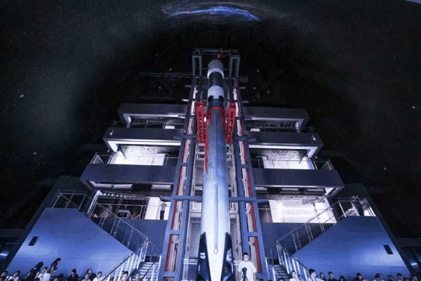 7月29日，“聚力星途·共拓空天”商业航天开放日活动在北京火箭大街星际探索研学互动空间举办。新京报记者 李木易 摄