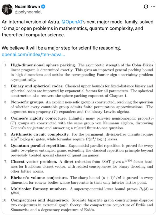 OpenAI 研究科学家、o1、o3 系列关键研究领导者之一 Noam Brown