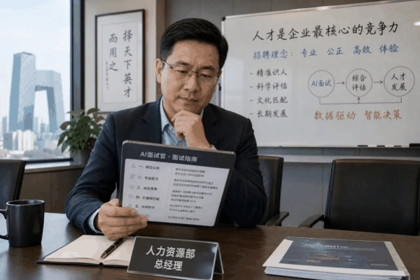 图：业务主管使用AI锦囊进行科学面试评估