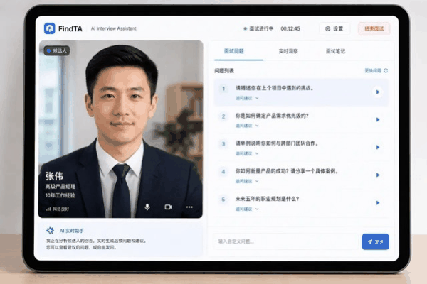 图：AI面试助手生成的专业结构化面试题