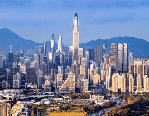 ​深圳市福田CBD中心区。图片来源：视觉中国