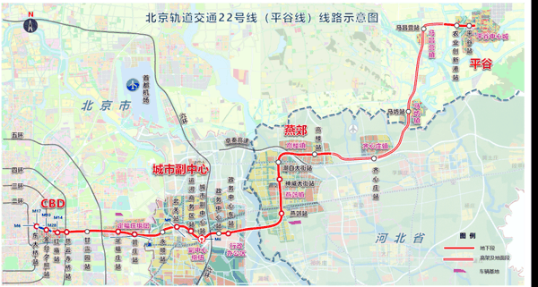 22号线线路示意图。市重大项目办供图