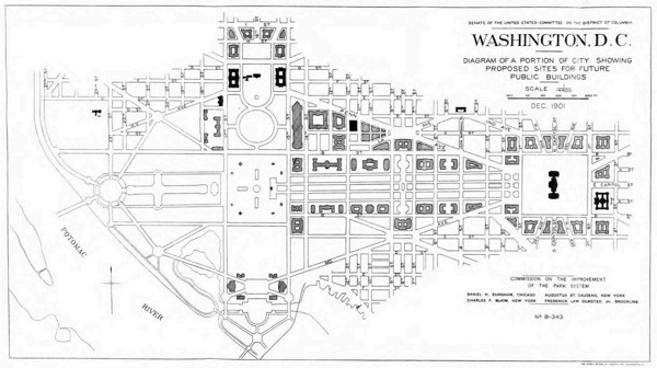 图 5：1901 麦克米伦委员会报告华盛顿国家广场公共建筑规划.jpg