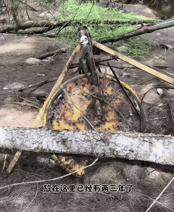 ▲综艺《这是我的岛》在海南万宁神州半岛第四湾海滩拍摄后的遗弃物已锈蚀腐烂。图/南方都市报
