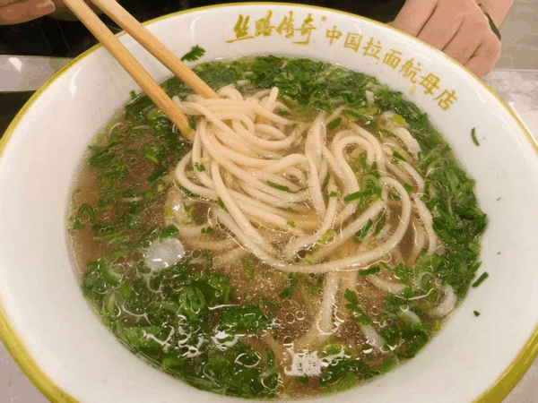 丝路传奇的兰州牛肉面。新京报贝壳财经记者阎侠 摄