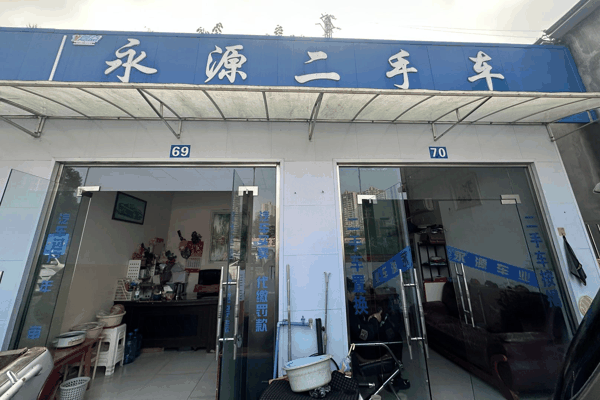 ▲涉事二手车门店