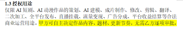 协议还约定，甲方拥有项目全部运营决策权。