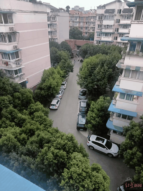 ▲拓宽后的路面，畅通