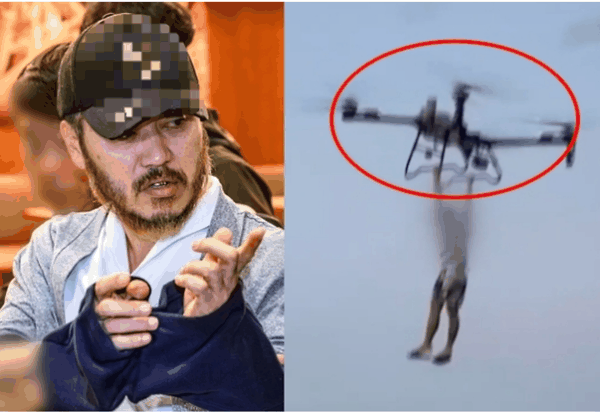 ▲47岁的朴旺烈密谋将自己挂在无人机下方越狱