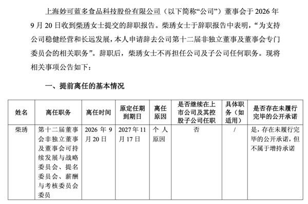 图源：妙可蓝多公告