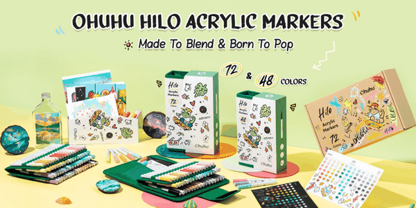 Ohuhu Hilo Series Direct-ink Acrylic Paint Markers