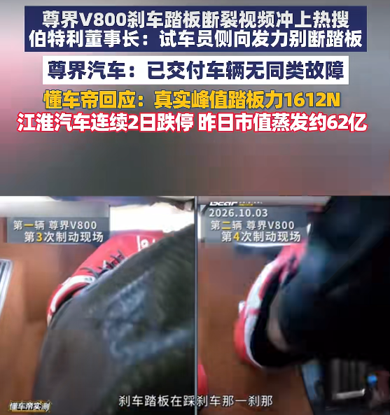 ▲近日，懂车帝发布的一则测试视频引发热议。图/大象新闻