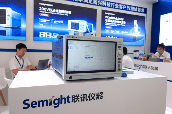 ▲“联讯仪器”展示的半导体参数分析仪 据视觉中国