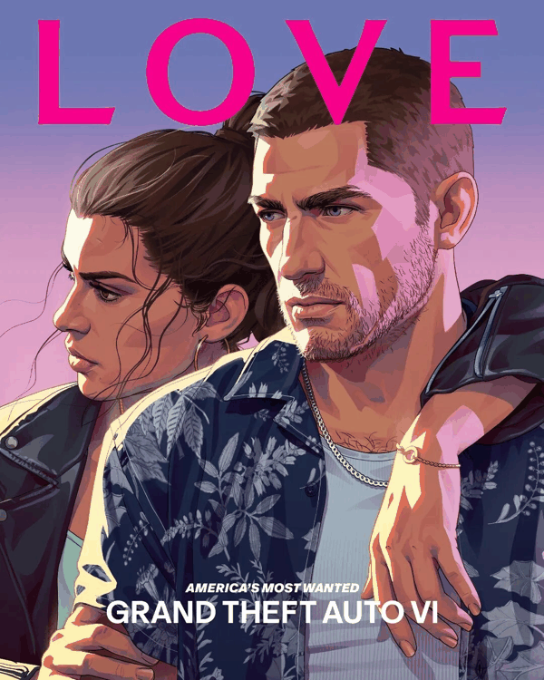 《LOVE》杂志的《GTA6》主题封面