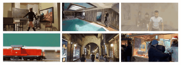 图 2 | DynStream 在线前馈重建的室内外场景展示
