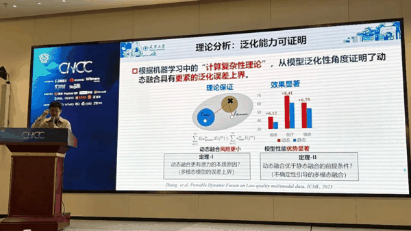 张长青介绍的另一条研究路线，是将不确定性估计引入多模态融合。