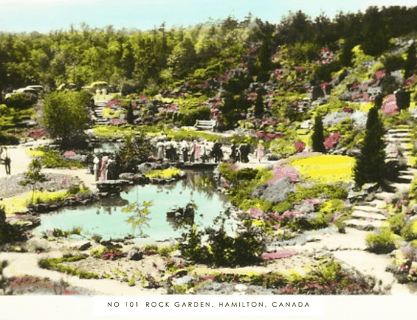 2 1932年对外开放的早期岩石花园实景 Scenery of the early rock garde.png